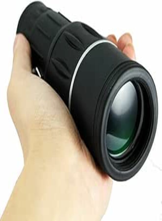 Elevea ( New Stock with 12 Years Warranty ) 16 X 52 Dual Focus Zoom Optic Lens Armoring Monocular Telescope Outdoor Travel Binoculars for Bird Watching Monocular (52 mm, Black)